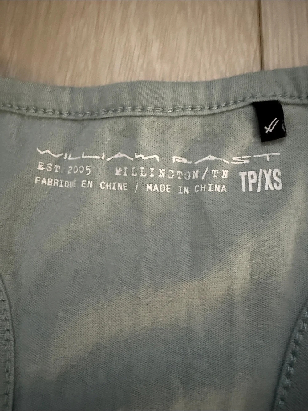 William Rast Sage Green Patterned Racerback Tank - Picture 2 of 6